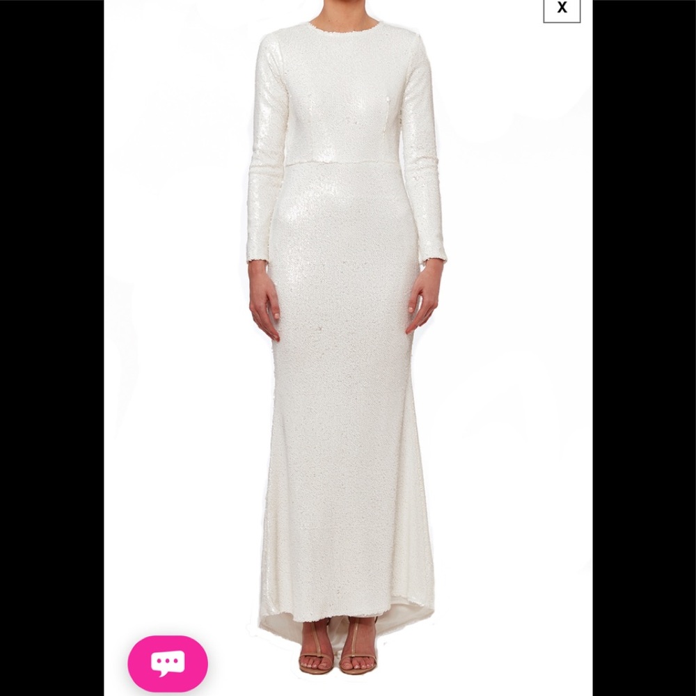 Line & Dot White Sequin Gown - Revolve Clothing